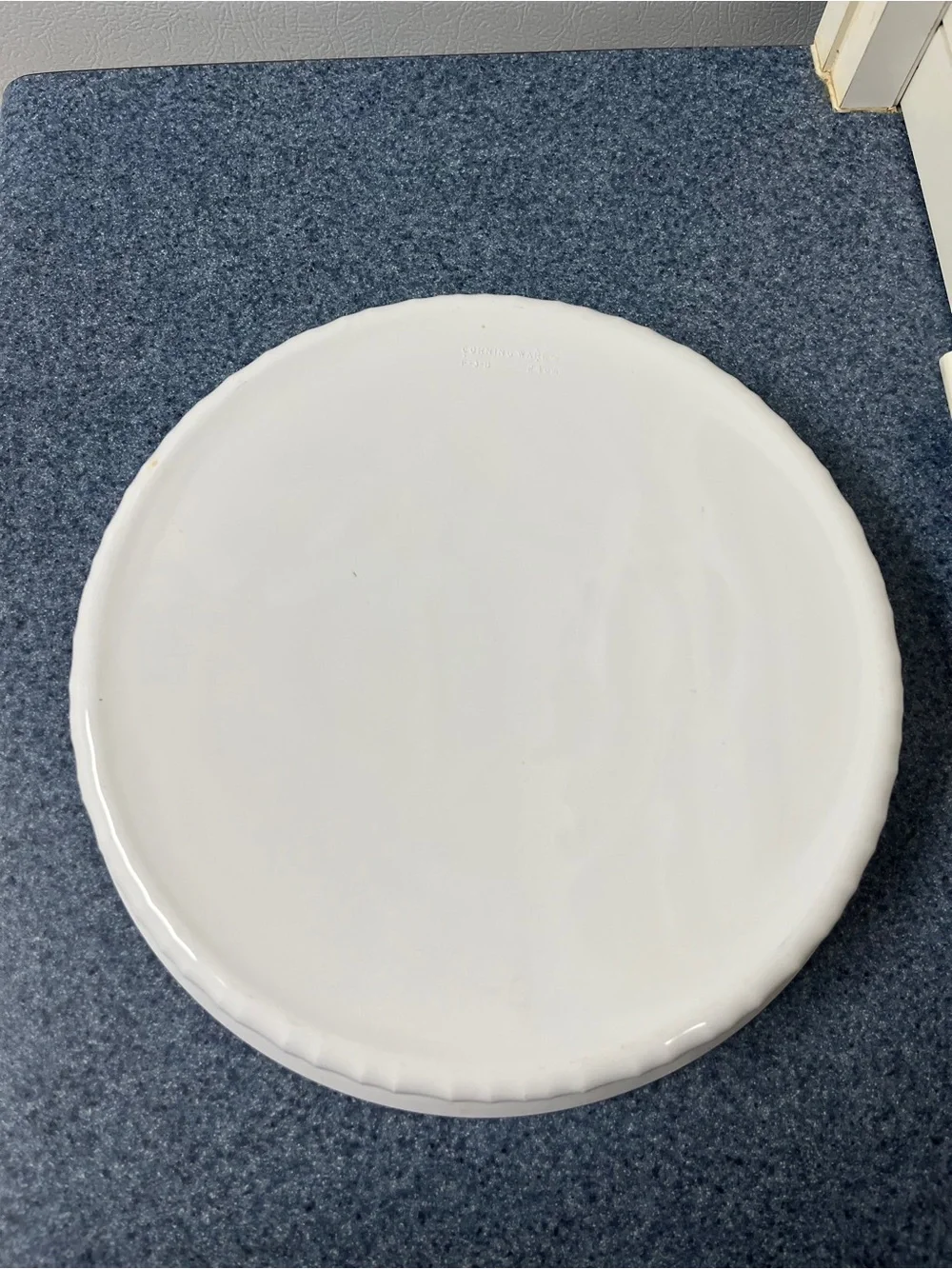 Corningware Vintage French White Porcelain Stoneware Quiche Pie Dish F-3-B